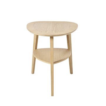 Intarsia Furniture Sidebord Heart Table hvidolieret eg.